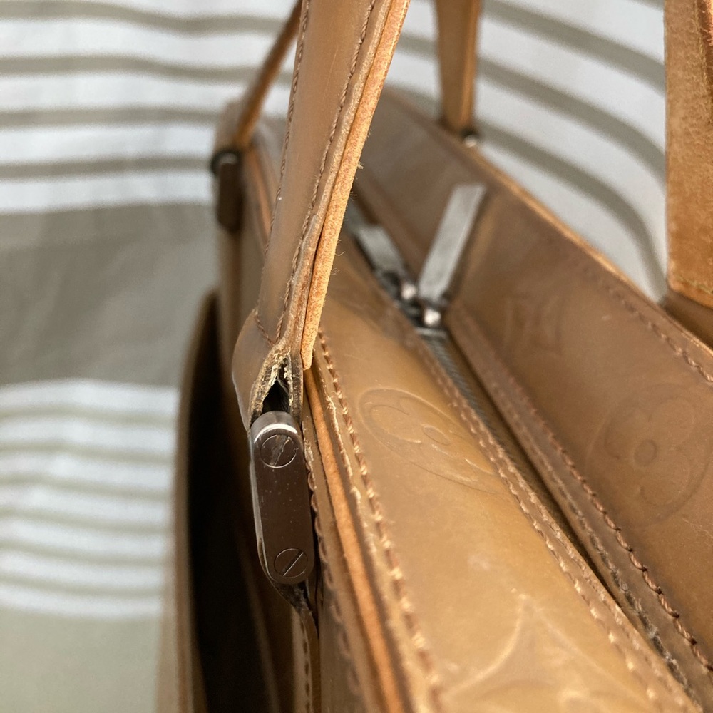 Louis Vuitton Monogram Gold Leather Bag Authentic - Picture 13 of 16